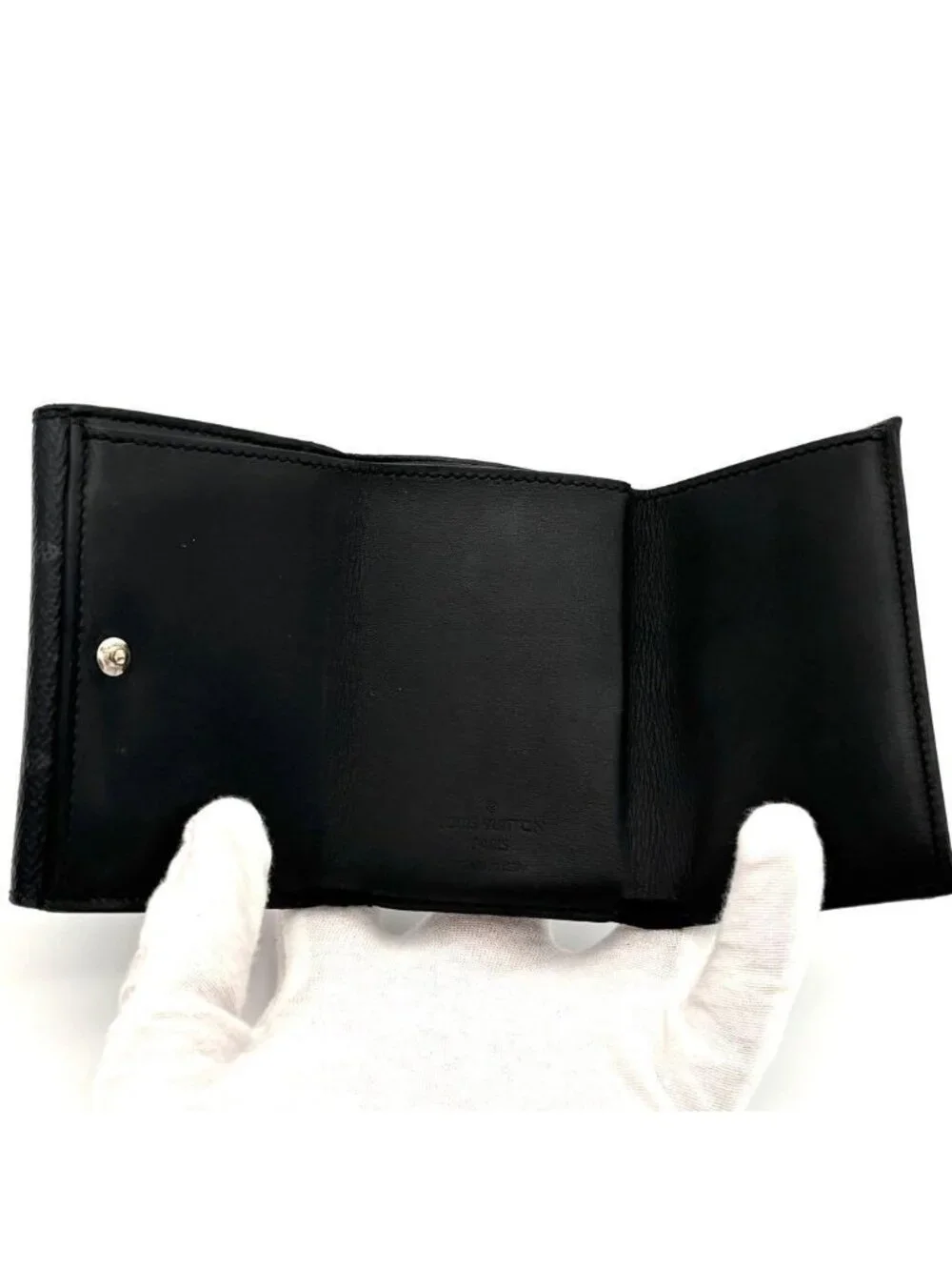 Louis Vuitton Trifold Wallet Discovery Monogram Eclipse Black